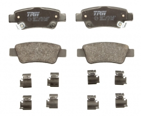 Купить GDB3576 TRW Тормозные колодки задние CR-V (1.6, 2.0, 2.2) с звуковым предупреждением износа